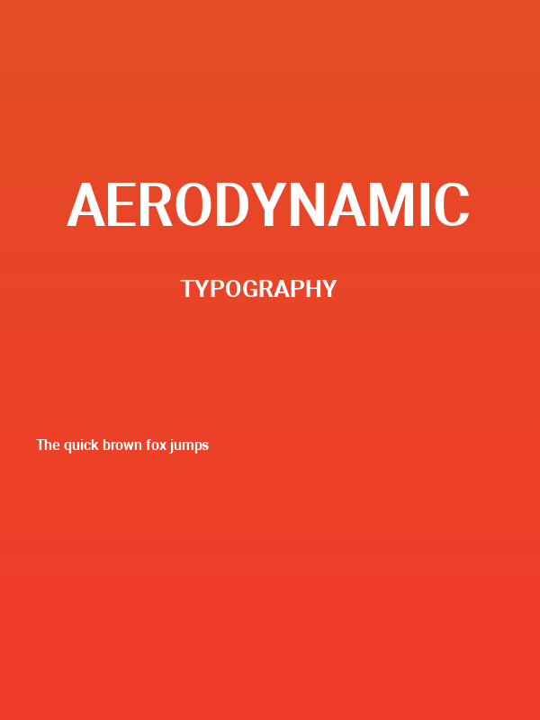 Aerodynamic Poster