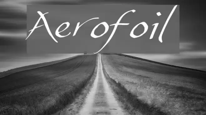 Aerofoil Шрифта examples