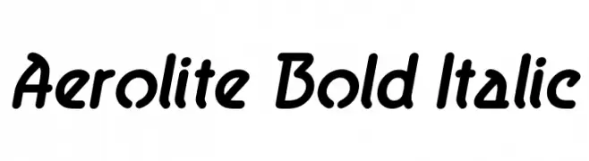 Aerolite Bold Italic  تنزيل الخطوط