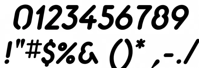 Aerolite Bold Italic Font OTHER CHARS