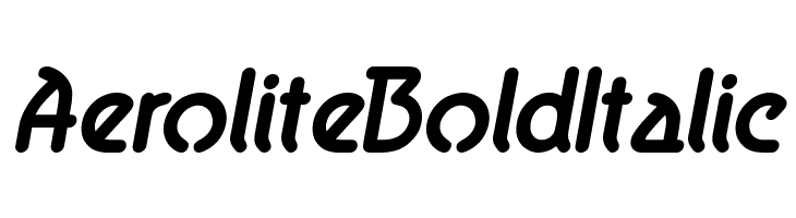 Aerolite Bold Italic  免费字体下载
