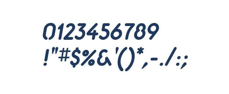Aerolite Bold Italic Other Characters