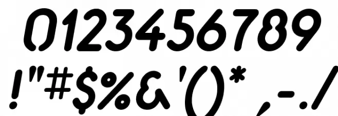 Aerolite Bold Italic Font OTHER CHARS