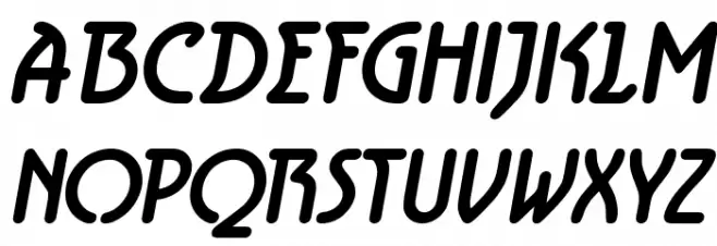 Aerolite Bold Italic Schriftart Groß