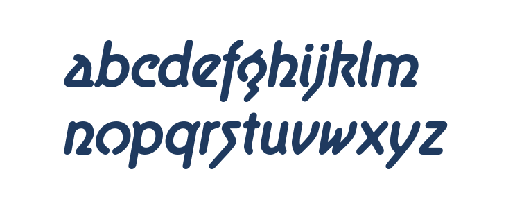 Aerolite Bold Italic Lowercase
