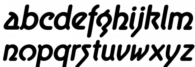 Aerolite Bold Italic خط أحرف صغيرة