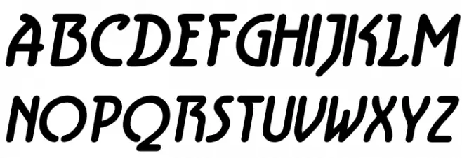 Aerolite Bold Italic Font Litere mari