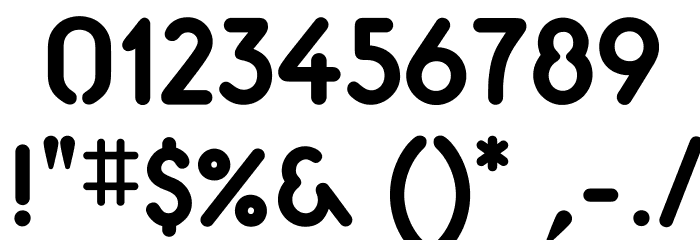 Aerolite Bold Font OTHER CHARS