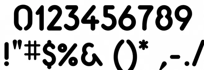 Aerolite Bold Fonte OUTROS PERSONAGENS