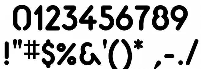 Aerolite Bold Font OTHER CHARS