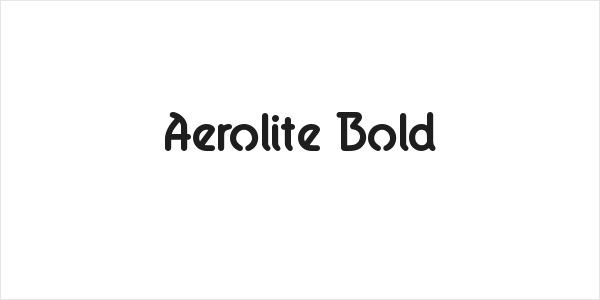 Aerolite Bold Logo