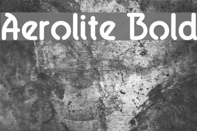 Aerolite Bold Fonte examples