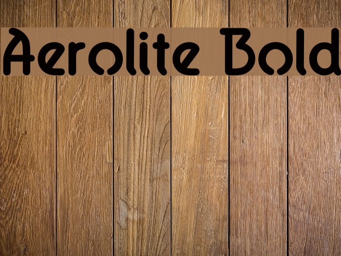Aerolite Bold Font examples