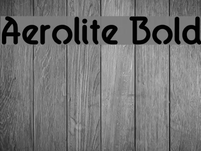 Aerolite Bold Fonte examples