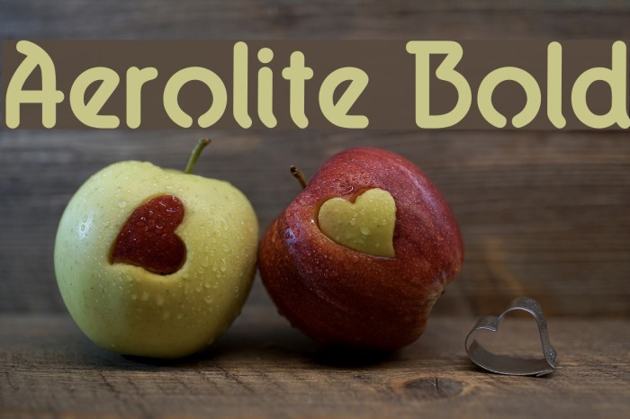Aerolite Bold Font examples
