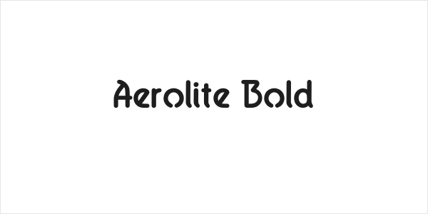 Aerolite Bold Logo