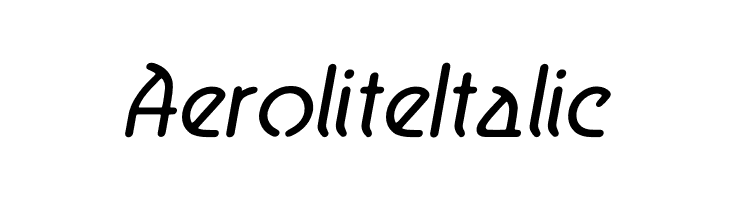 Aerolite Italic  Fuentes Gratis Descargar