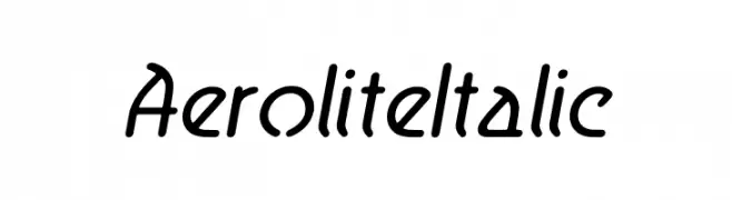 Aerolite Italic  Fuentes Gratis Descargar