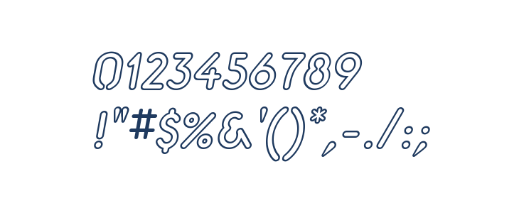 Aerolite Sky Italic Other Characters