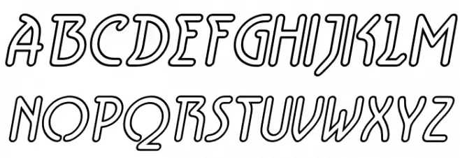 Aerolite Sky Italic Schriftart Groß