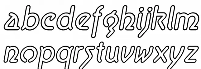 Aerolite Sky Italic Fuentes MINÚSCULAS