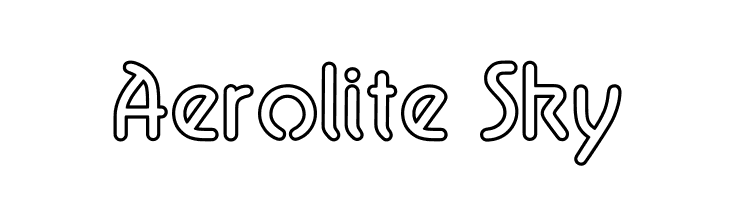 Aerolite Sky Fonte