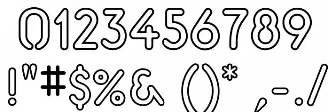 Aerolite Sky Font OTHER CHARS