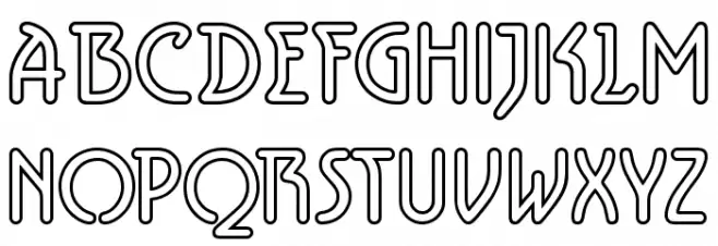 Aerolite Sky Schriftart Groß