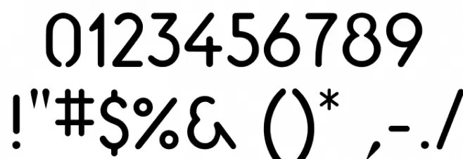 Aerolite Font OTHER CHARS