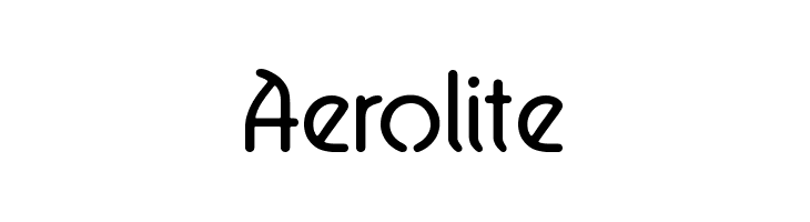 Aerolite  baixar fontes gratis