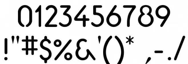 Aerolite Font OTHER CHARS