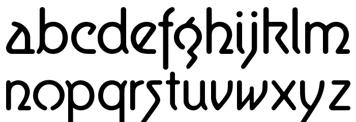 Aerolite Font LOWERCASE