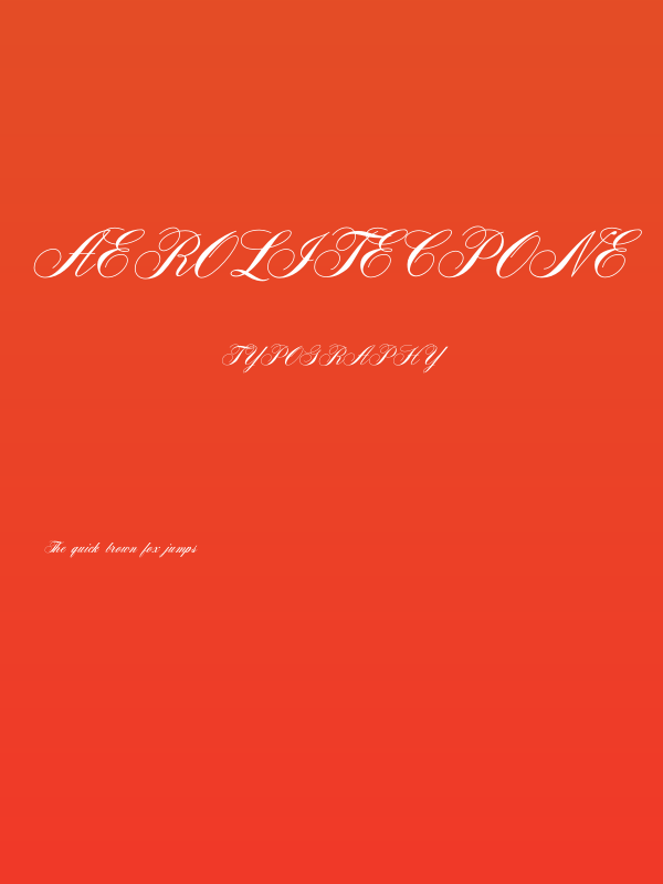 AeroliteCPone Poster