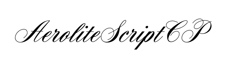 AeroliteScriptCP Font