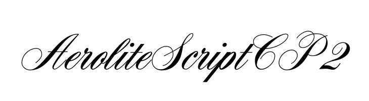 AeroliteScriptCP2 Font