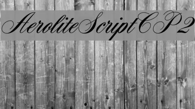 AeroliteScriptCP2 Font examples