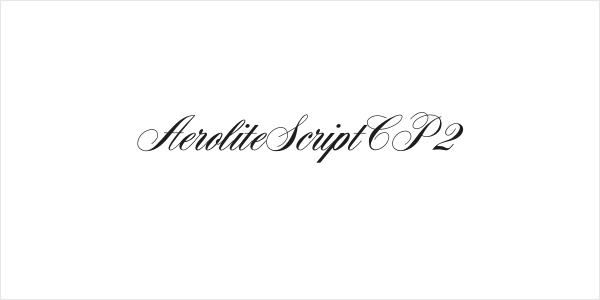 AeroliteScriptCP2 Logo