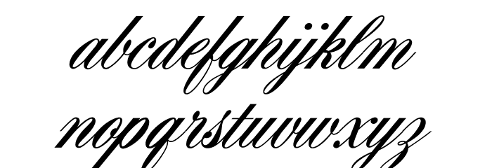 AeroliteScriptCP2 Font LOWERCASE
