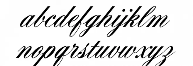 AeroliteScriptCP फ़ॉन्ट लोअरकेस