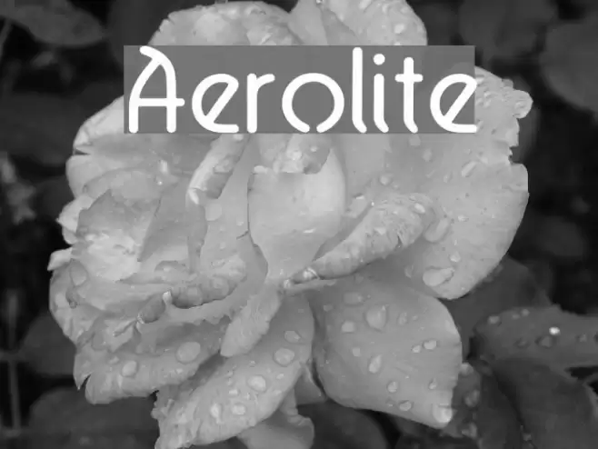 Aerolite Font examples