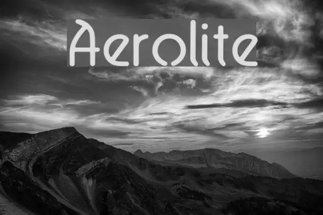 Aerolite Font examples
