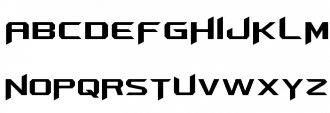 Aeromatics NC フォント 大文字