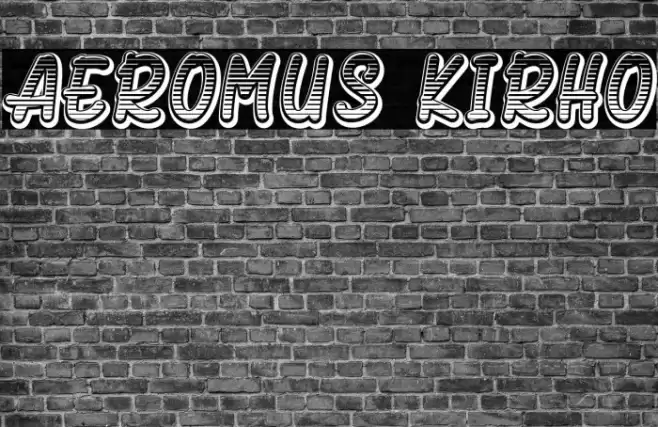 Aeromus Kirho Font examples