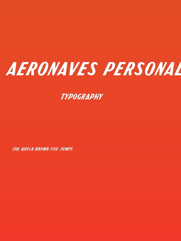 Aeronaves PERSONAL USE ONLY Poster
