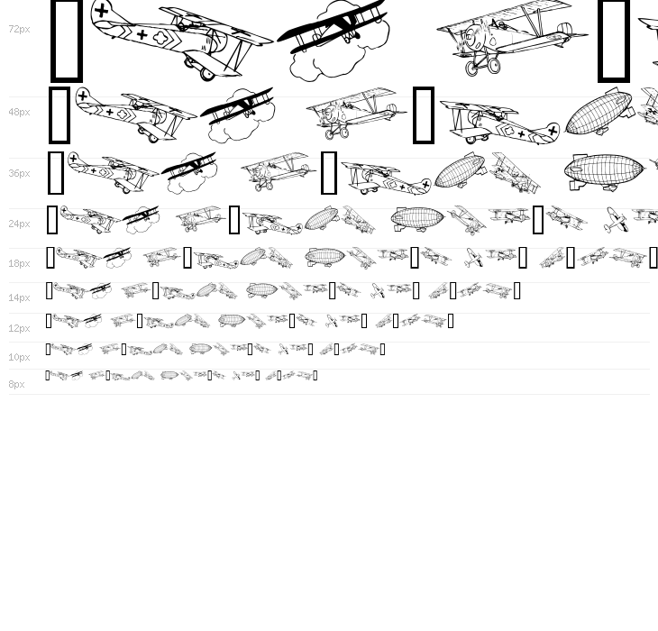 Aeroplanes Waterfall