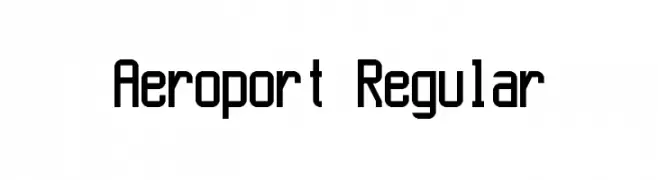 Aeroport Regular  Frei Schriftart Herunterladen