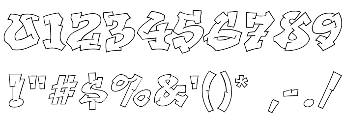 Aerosol Font OTHER CHARS