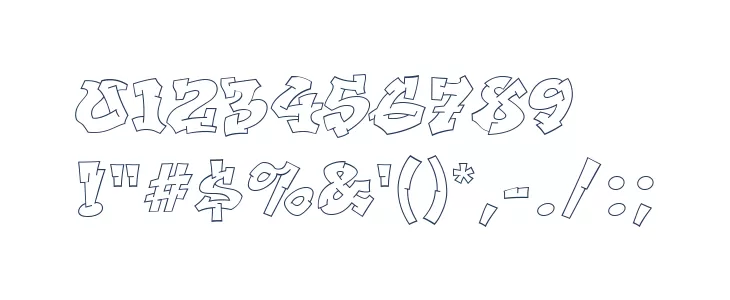 Aerosol Font OTHER CHARS