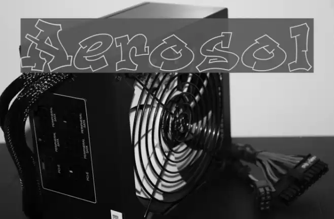 Aerosol Font examples