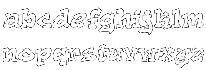 Aerosol Font LOWERCASE